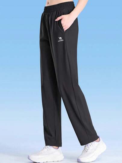 CAMEL CROWN Damen Schnell-Trocknende Hose, Kleine Größe, Herbst Eisseiden Schnell-Trocknende Sonnenschutz Hose, Lauf Sport Hose
