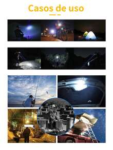 1 Pieza Lámpara de cabeza LED pesca ,Faro delantero de lúmenes, LED ultra brillante, faros delanteros recargables por USB,Linterna frontal LED recargable para la cabeza, luz frontal LED súper brillante, resistente al agua, linterna frontal para caza, portátil linterna con & sensor , recargable con impermeable para acampar al aire libre con caza. - Negro - Ver 5