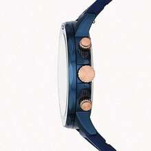 Fossil Men's Quartz Silicone Three-Hand Watch Stainless Steel Case/Glass Mirror BQ2498/BQ2499