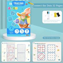 32/128 Pages/1 Set Of Thinking And Enlightenment Practice Pen Holding Training Books, Soy Ink Printing Reusable Magic Exercise Books, Educational Montessori Painting Books, Erasable Exercise Books For Boys And Girls, Suitable For Parent-Child Education Digital Letter Cognition, Children's Day Christmas Gifts - Multicolor - View 9