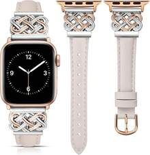 Smart Watch Strap - Starlight/Rose Gold & Silver - View 12