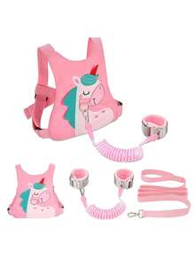 三合一婴儿安全牵引绳，牵引绳兼防走失腕带，儿童安全背带，男女童学步安全腕带牵引绳