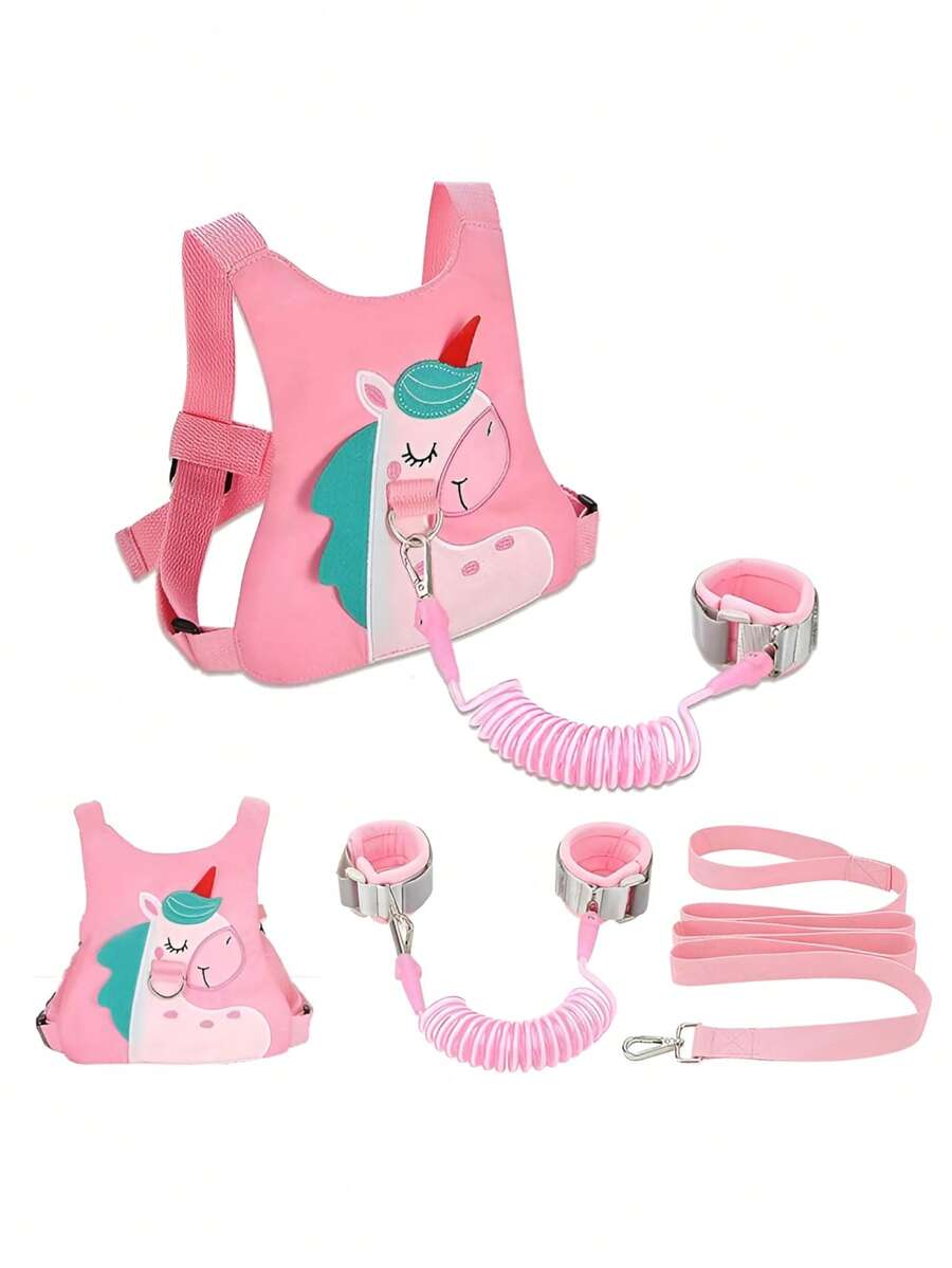 三合一婴儿安全牵引绳，牵引绳兼防走失腕带，儿童安全背带，男女童学步安全腕带牵引绳