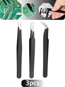 8/4/2 Pieces Stainless Steel Sticker Tweezers, Cute Craft Tweezers For Stickers, Scrapbooking, Vinyl, Eyelashes, Electronics, Multicolor