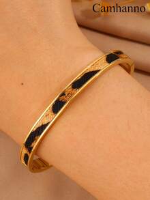 1pc Stainless Steel Summer Beach Style Bracelet, Suitable For Women's Daily Decoration, Graduation, Birthday Gift - Multicolor - View 3