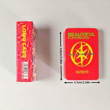 60 thẻ LOMO KATSEYE "BEAUTIFUL CHAOS" + 32 nhãn dán mini, Album ảnh người nổi tiếng tự in, Thẻ LOMO làm quà tặng trang trí, Thích hợp làm đồ trang trí và đồ sưu tầm cho người hâm mộ - Nhiều màu - Xem 3