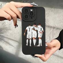 Diseño de Espíritu de Equipo de Fútbol Moderno y Elegante, Protección Completa, Resistente a Impactos y Caídas, Hermosa y Única Funda Protectora Suave Mate de Alta Gama 2025 Adecuada para iPhone 7/8/X/XS/XR/11/12/13/14/15/16 Plus Pro Max Mini, Perfecta para Regalos de Vacaciones o Cumpleaños, Adecuada para iPhone 16 15 14 13 12 11 XS XR X7/8 Mini Plus Pro Max Series, Ideal para Regalar a una Novia - Mezcla de colores - Ver 9