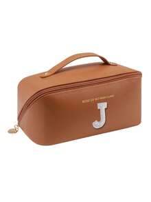 1pc Waterproof PU Leather Makeup Bag, Transparent Toiletry Bag, Large Capacity Travel & Swimming Bag, Dry & Wet Separation Cosmetic Organizer Bag, Portable Waterproof Toiletry Bag, Travel & Swimming Bag, Bathing & Fitness Organizer Bag, Transparent Waterproof Beach Bag, Oval Cylindrical Beach Tote, Transparent Beach Bag, Shoulder Bag, Swimming Bag, Bathing Organizer Bag - Multicolor - View 70