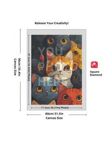 5D Custom Diamond Painting Kits, DIY Personalized Diamond Art Photo With Your Own Pictures, Customised Diamond Painting Kits Full Drill For Adults, Dog, Friends, Loves, Perfect For Room Decor.Custom Personalized 5D DIY Diamond Art Painting Kit, Custom Home Decor Diamond Art Painting, Unique Thanksgiving Valentine'S Day Gift - Multicolor - View 77