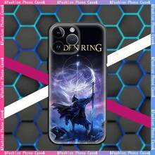 Étui de téléphone Terre Arbre Ombre E-Elden Ringe en acrylique doux compatible avec iPhone 17 Air, 16 E, 15, 14, 13, 12, 11 Plus, Mini, Pro, Max. Étui compatible avec iPhone 17 Pro Max, 17 Pro, 17, 16 Pro Max - Noir3 - Voir 10
