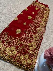 Traditional Designer Saree With Ready Blouse, Elegant  Cultural Wear, 014 - Multicolor - View 11