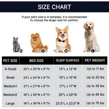 Calming Soft Round Dog & Cat Bed, Anti-Anxiety Donut Cuddler Warming Cozy Fluffy Faux Fur Plush Cushion Bed For Small Medium Pets (20"/24"/27"/30"), Light Grey - Navy Grey - 查看 10