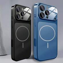 Luxury New 17 Series Titanium Nano Matte Glass Phone Case, Compatible With IPhone 17 Air 16 15 14 13 Pro Max, Original Glass Nano Matte Phone Case Compatible With Magnetic Absorption, Supports Wireless Charging, Shock-Proof And Drop-Proof Phone Protective Case, Compatible With Magsafe, High-End Appearance, Fashionable Phone Case, Durable Material, High-Quality Manufacturing, Tech Enthusiasts