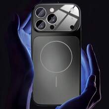 Luxury New 17 Series Titanium Nano Matte Glass Phone Case, Compatible With IPhone 17 Air 16 15 14 13 Pro Max, Original Glass Nano Matte Phone Case Compatible With Magnetic Absorption, Supports Wireless Charging, Shock-Proof And Drop-Proof Phone Protective Case, Compatible With Magsafe, High-End Appearance, Fashionable Phone Case, Durable Material, High-Quality Manufacturing, Tech Enthusiasts