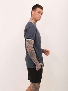Men T-Shirts - 灰色 - 查看 3