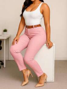 Women Pants - Pink - View 4