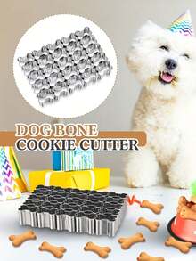 25-Cavity Stainless Steel Heart, Fish And Bone Shaped Cookie Cutter Mold - Non-Stick Baking Mold For Snacks And Party Favors | Durable, Easy-To-Clean Multi-Shape Cutting Mold Suitable For Home And Commercial Kitchens | Precise Edges For Making Uniform Cookies And Biscuits, Perfect For Valentine's Day, Easter, Ramadan, Christmas, Halloween, Weddings, Parties - Commercial And Home Kitchen Use - Durable Cookie Cutting Tool, Handmade For Holidays - Multicolor - View 9