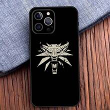 Funda para teléfono The W-Witcher Wiedzmin compatible con  16,15,14,13,12,11,Pro,X,XS,Max,XR,Plus,Mini, cubierta suave negra, funda compatible con  17 pro max, funda  17 pro, funda  17, funda  16 pro max - z4 - Ver 2