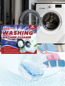 Tabletas de limpieza potentes para lavadora - Limpieza profunda del tambor interior y la tina de lavado, compatibles con lavadoras de carga frontal, superior y de alta eficiencia. Elimina los residuos que causan olores, el pelo de mascotas y la acumulación de agua dura. Apto para sistemas sépticos.