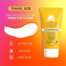 Protector Solar Facial y Corporal UV 100 de 60 ml - SPF 50+, Sin Fragancia, Hipoalergénico, Resistente al Agua para Todo Tipo de Piel - Fotosun Fluid Protect - Ver 3