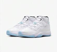 NIKE Men's Air Jordan 11 AJ11 Legend Blue White And Blue Retro High-Top Basketball Shoes CT8012-104