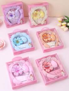 5 Pcs Women Terry Cloth Headband Wash Combo Pack, Sponge Spa Headbands For Washing Face Or Facial With Wristbands And Large Flower Hair Claw Clip Gift Set, Puffy Makeup Washing, Mask, Skin Treatment Hair Stuff Hair Accessories Set With Delicate Box For Party Gifts And Daily Use,Gifts,Travel,Gifts For Women,Hair Stuff,Stocking Stuffers,Stocking Stuffers,Stocking Fillers,Stocking Stuffers For Women,Stocking Fillers Women,Christmas Gifts,Gifts,Christmas Stocking Fillers,Gifts For Women,Gift,Christmas Gift,Stocking Stuffers For Adults,Stocking Fillers For Adult,Hair Stuff,Women's Accessories,Stocking Stuffer,Coming-Of-Age Hair Accessory,Christmas Hair Accessories,Gift Ideas For Women,Beauty Stocking Fillers,Christmas Gifts For Women