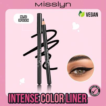 Misslyn Highly Pigmented Dual-Use Cream Eyeliner Pencil, Smudge-Proof, Cruelty-Free, Smooth & Long-Lasting, Ideal For Y2K, Party, Beach, Travel, Holiday, Camping, Gifts, Rose Fashion, New Year, Valentine's Day, Vegan