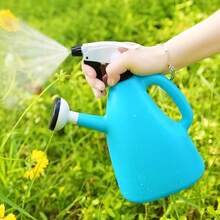 Versatile Garden Watering Can With Sprinkler - Dual-Purpose, Manual Pressure Sprayer For Efficient Plant Hydration, Durable Plastic, Random Color, Watering Can For Plants