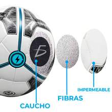 ELE-GATE Balón Profesional de Fútbol 5 Repelente al Agua - Multicolor - Ver 3