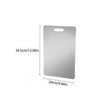 1 Piece Stainless Steel Cutting Board, Silver Cutting Block For Kitchen