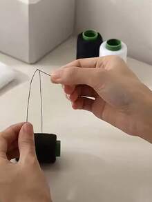 44pcs/Set Stainless Steel Needles, 1pc Thimble, 1pc Seam Ripper, 1 Roll White Thread, 1 Roll Black Thread - Classic Sewing Needles With Finger Protector And Handheld Threader, Convenient Sewing Tools, Sewing Supplies - Multicolor - View 8