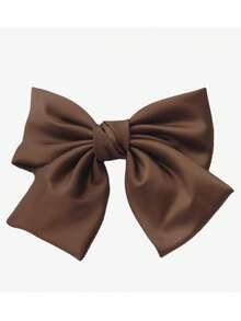 1个超大蝴蝶结装饰发夹，适合日常佩戴，爪夹发夹，发卡，学生用品，优雅，学院风，蝴蝶结，可爱，高贵，冬季女装，发饰，头饰，发夹 - 黑色 - 查看 8