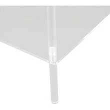 Mesa Auxiliar de Acrílico, Mesita de Noche Pequeña y Moderna, Liviana de 2 Niveles para Sala de Estar, Dormitorio, Montaje Rápido, Mesa Auxiliar Pequeña y Moderna para Sala de - 1 - Ver 9