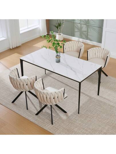 Fluwelen Seats Heavy Metal Frame, 180 Degree Swivel Function, Back, Zachte Luxurious Flexible Between Living Room, Budol Creative Workspace (Set Of 2)