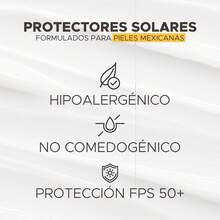 Crema Facial Solar UV100 SPF50 de 60 ml - Protecció Diaria UV/UVB, Resistente al Agua, Hecha en México - Fotosun Fluid Protect - Ver 4