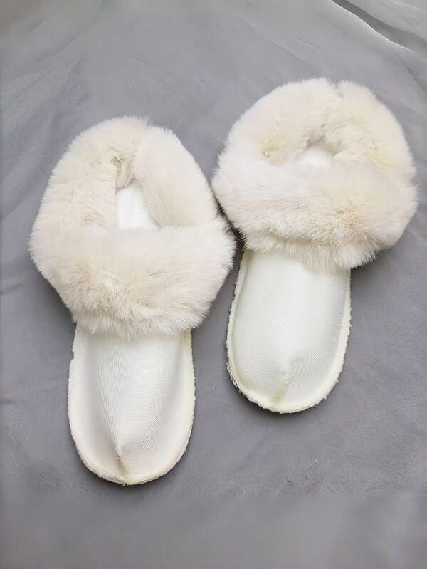 1 Pair Unisex Autumn/Winter White Detachable Fleece Garden Shoes Insoles, Warm & Washable Inserts Suitable For Garden Shoes, Clogs, Mules, Halloween, Christmas Gifts