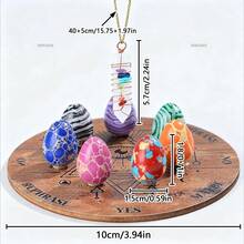 9 件占卜水晶套装，包括决策板、多色宝石蛋，非常适合精神解读和探索 - 多彩的 - 查看 10