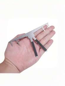 Regla de microblading de acero inoxidable, plantilla de tatuaje de cejas, herramienta de equilibrio y conformación para maquillaje permanente y tatuaje 3D de cejas - Multicolor - Ver 4