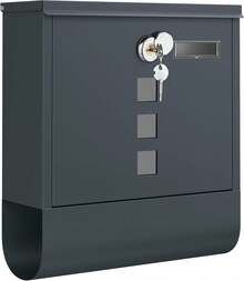 Wall-Mount Mailboxes - رمادي - مشاهدة 6