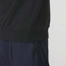 Adidas Originals 男士舒適寬鬆圓領套頭衫，極簡無帽運動休閒上衣，長袖，JN9786 - 黑色 - 查看 5