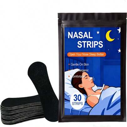 30/90pcs Nasal Strips For Snoring: Nose Strips For Snoring - Nose Strips For Breathing - Extra Strength Nasal Strips For Sleeping - Breathing Strips - Snoring Strips