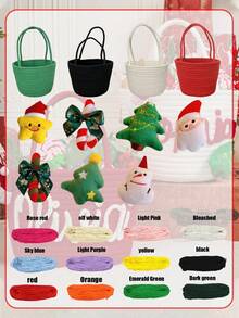 Personalized Christmas Gift Basket, Customizable With Name Printing, Christmas Gift Basket For Children, Christmas Gift Basket - Multicolor - View 6