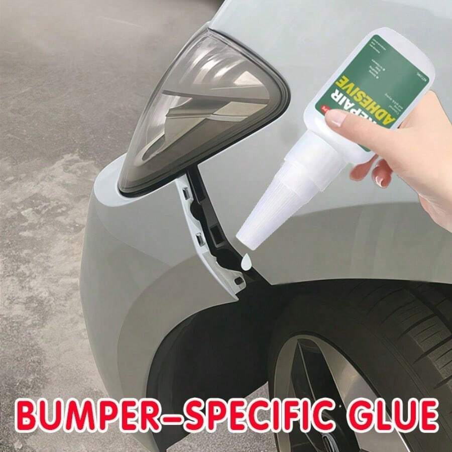 Perekat Bumper Otomotif - Khusus untuk Plastik, Lem Perekat Kuat untuk Pengelasan Plastik, Perbaikan Bagian Plastik, Dudukan Kaca Spion, Perbaikan Retak, Bahan Perekat Cangkang Eksterior Mobil Plastik