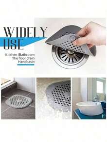 Shower Drain Cover, Square Shower Floor Drain Filter With Suction Cups, Bathroom Mat, Silicone Hair Plug, Sink Filter, Bathtub Bath Floor Drain Plug Suction Flat Silicone Plug, Ensure A Firm Fit, Durable And Flexible TPR Material, Waterproof, Skid-Proof, Easy To Clean Filter, Effectively Filter Hair, Suitable For And Kitchen Floor Protection, Bathroom, Home, Home Decoration, Drain, Christmas Decoration.