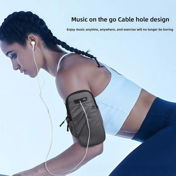 1 Stück Sport Lauf Armband Tasche, atmungsaktiver PU Armband Halter für Handy, Outdoor Fahrrad Handgelenktasche für Damen und Herren Sport Tasche für Sport, Fitness, Reisen, Wandern, strapazierfähige Armtasche zum Laufen