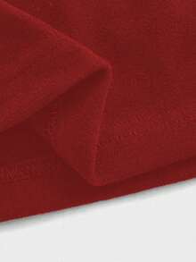 优雅休闲修身保暖高领长袖针织连衣裙 - 紅色 - 查看 5