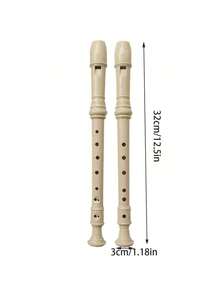 1pc DHS Soprano Recorder For Beginner Students, 6-Hole Or 8-Hole C Key Recorder, Gift, Teaching, Entertainment, Holiday Gift, Random Small Accessories Included. This Is A Functional Product, And Minor Floral Patterns On The Product Are Normal. Packaging Label Is Randomly Distributed. - Multicolor - View 6