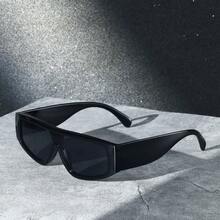 1 Pair Bohemian Style PC (Polycarbonate) Full Frame Square Fashion Glasses, Suitable For Spring, Summer, Autumn And Winter, Suitable For Photography And Gifting, Minimalist And Versatile