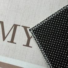 1 szt. Minimalistyczna, beżowa wycieraczka w stylu nordyckim z nadrukiem "MY HOME" w kształcie półkola, supergęsta, krótka, pluszowa tkanina, 1000 g/m², nadaje się do prania w pralce! Nadaje się do przedpokoju, sypialni, kuchni, pralni, jako dekoracja podłogi, prezent świąteczny i na parapetówkę! Dywan kuchenny