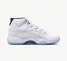 NIKE Men's Air Jordan 11 AJ11 Legend Blue White And Blue Retro High-Top Basketball Shoes CT8012-104